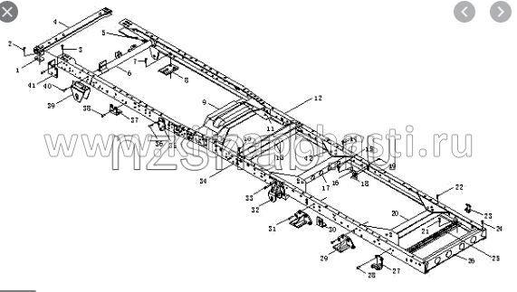 Кронштейн рессоры для рамы в сборе BAW Fenix 1044 BP10442802002