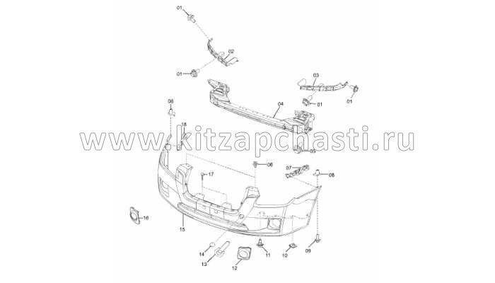 Крюк буксировочный FAW Besturn B50 FA0150EJ0